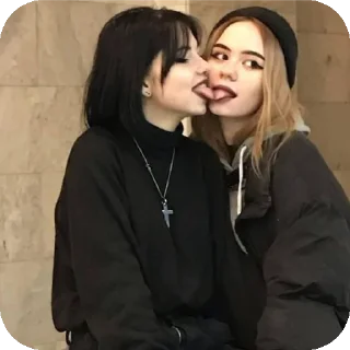Telegram sticker 🙂 Lesbianlife