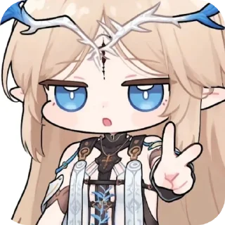 Telegram sticker ✌ Cartethyia🥰