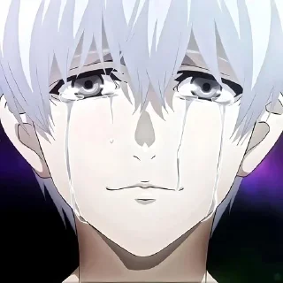 Telegram sticker 😭 Канеки кен @anime_stickerr