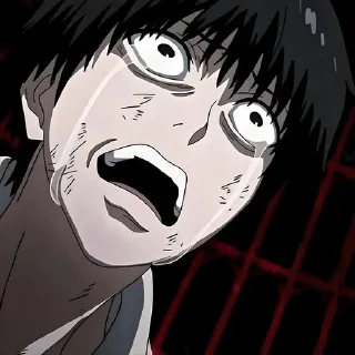 Telegram sticker 😭 Канеки кен @anime_stickerr