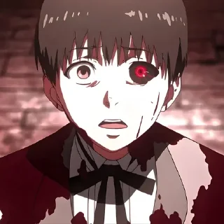 Video sticker 😰 Канеки кен @anime_stickerr