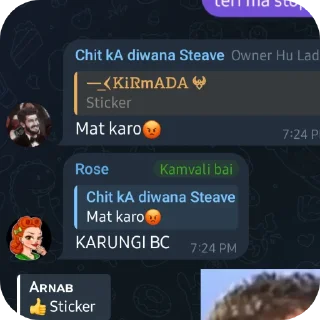 Video sticker 👍 FALTU GC KE STICKERS