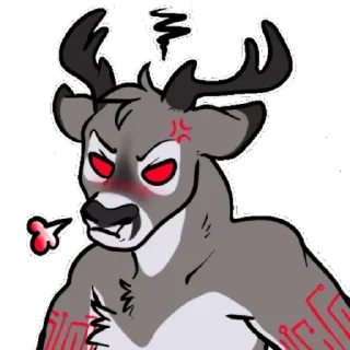 Sticker 😤 DestructoDeer by Casey