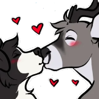 Telegram sticker 😚 DestructoDeer by Casey