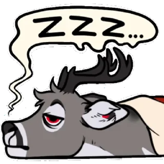 Telegram sticker 😑 DestructoDeer by Casey