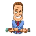 Telegram sticker 🙌 Gordon Gekko