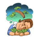 Telegram sticker 😴 Gordon Gekko