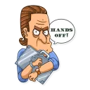 Telegram sticker 🤚 Gordon Gekko