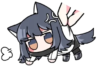 Telegram sticker 💢 Lappland & Texas | @Onishiki