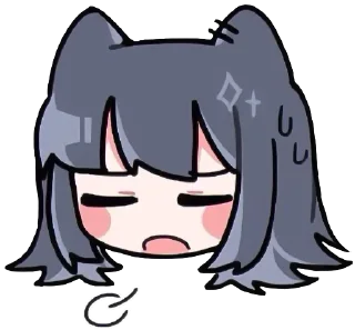 Telegram sticker 😪 Lappland & Texas | @Onishiki