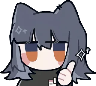 Telegram sticker 👍 Lappland & Texas | @Onishiki