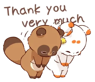 Video sticker 😊 TENKO and PONKICHI sticker vol. 1 ENG @kal_pc