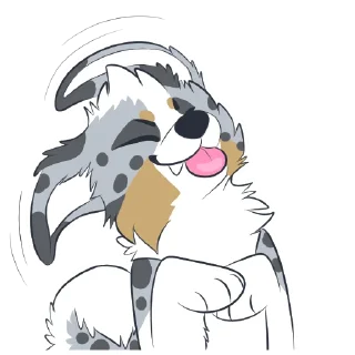 Video sticker 💾 Australian Shepherd Stickers by Pulexart.com