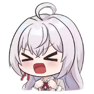 Telegram sticker 😣 Chibi Anime