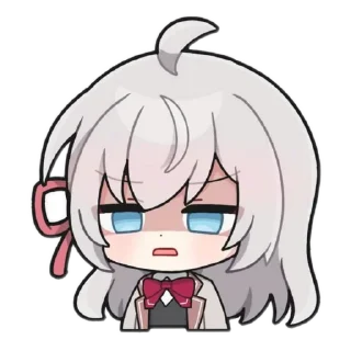 Telegram sticker 😮‍💨 Chibi Anime