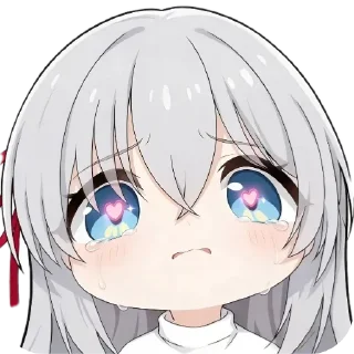 Telegram sticker 😭 Chibi Anime