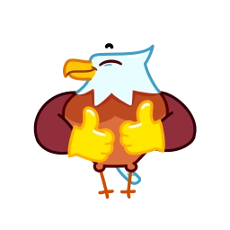 Telegram sticker 👍 Beefy Eagle