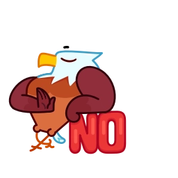 Telegram sticker 😐 Beefy Eagle