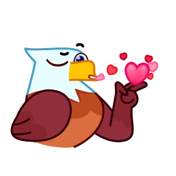 Telegram sticker 😘 Beefy Eagle