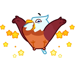 Telegram sticker 👋 Beefy Eagle