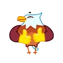 Video sticker 👍 Beefy Eagle