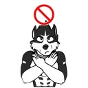 Telegram sticker 🚫 Baeo 1 - @Baeopup