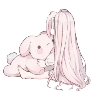 Telegram sticker 🐇 @amane ₍ᐢ. .ᐢ₎ ♥︎