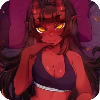 Telegram sticker ❤ Суккуб Меру | @Stickers_R34