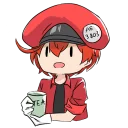 Телеграм стикер ☕️ Cells at Work (@TodorokiShouto)
