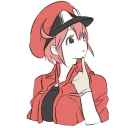 Телеграм стикер 🤔 Cells at Work (@TodorokiShouto)