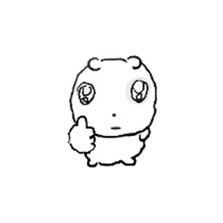 Telegram sticker ⭐ 따봉 눈멍이 3 @moe_sticker_bot