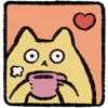 Video sticker ☕️ Yellow Cat (@Shout...
