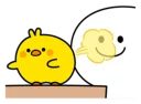 Telegram sticker 😵 Plump Little Chick [@Stikeram] [SeRaMo.iR]