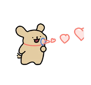 Video sticker ❤️ Couple doggy 7 (retriever) @moe_sticker_bot