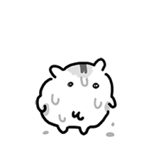 Telegram stiker ⭐ 대충 햄스터 @moe_sticker_bot