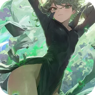 Телеграм стикер ❤ Tatsumaki @DarKYnvm