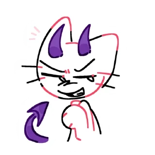 Telegram sticker 😈 cattt ! ! ! ! ;  [ cr: @gl_itter ] original pack!