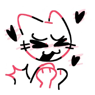 Sticker 🥰 cattt ! ! ! ! ;  [ cr: @gl_itter ] original pack!