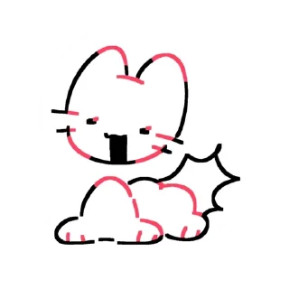 Telegram sticker 😊 cattt ! ! ! ! ;  [ cr: @gl_itter ] original pack!