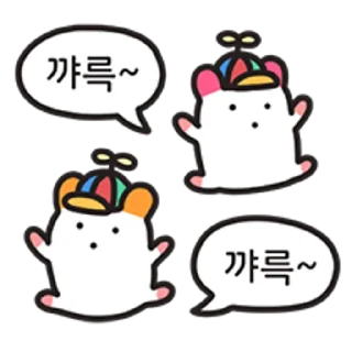 Telegram stiker 😀 음~ 굿이로다 주황귀 찍찍잉