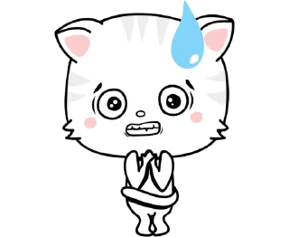 Telegram sticker 😥 волшебный кот (даун) :: @fStikBot