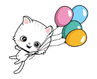 Telegram sticker 🤗 волшебный кот (даун) :: @fStikBot