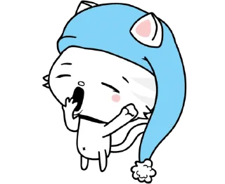 Telegram sticker 😴 волшебный кот (даун) :: @fStikBot