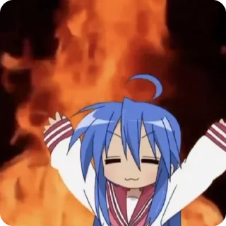 Video sticker 🌟 Konata Izumi by AmiDizz :: @fStikBot