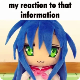 Video sticker 🌟 Konata Izumi by AmiDizz :: @fStikBot