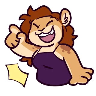 Telegram sticker ☝️ Sunnet Leo