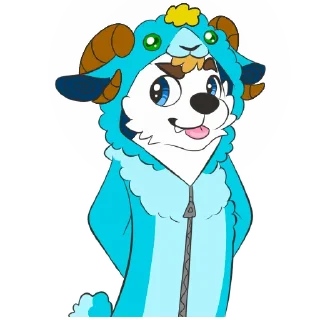 Telegram sticker 🐏 Hecc the Bolf 🐻 @heccboiii