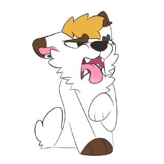 Telegram sticker 🤮 Hecc the Bolf 🐻 @heccboiii