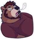Телеграм стикер 😵 Björn The Bear