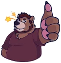 Телеграм стикер 👍 Björn The Bear